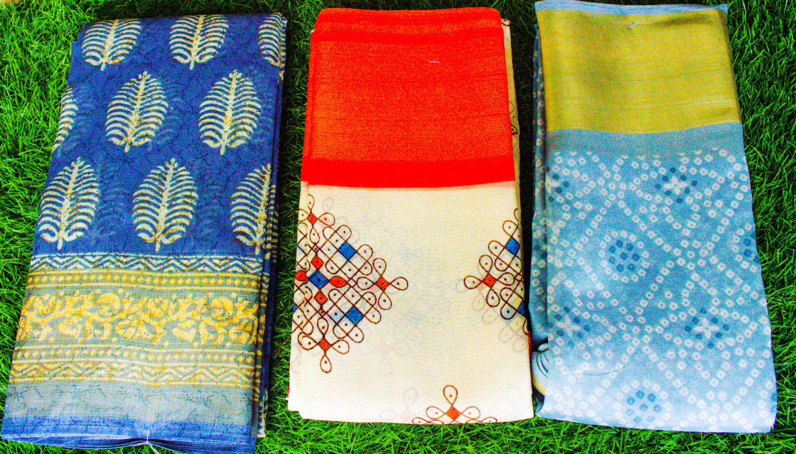 fancy cotton sarees combo (offer)