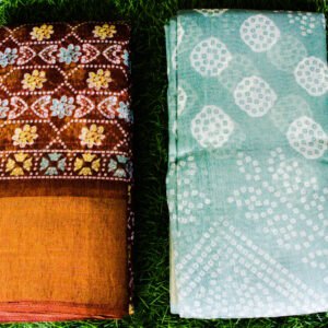 cotton saress 2 pcs combo (offers)