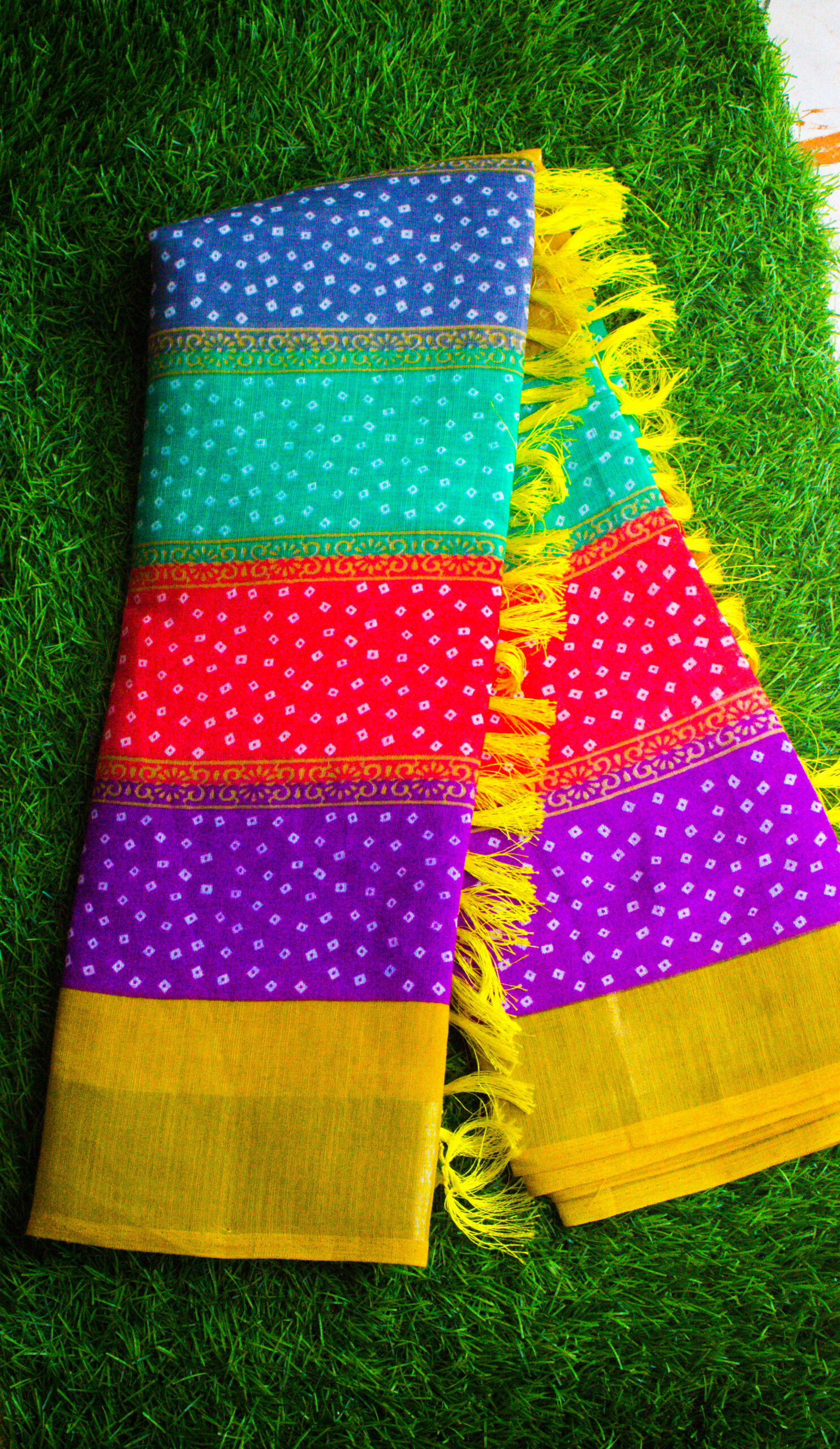 multi colour cotton saress multi colour cotton saress