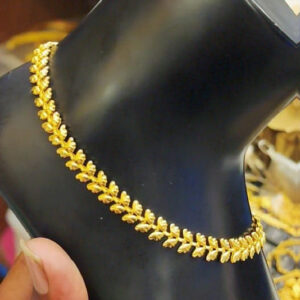 1 gram gold anklet