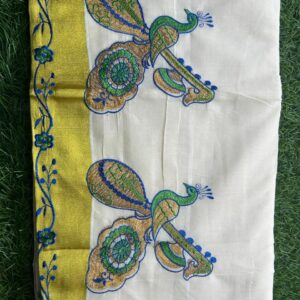 kerala style onam saree